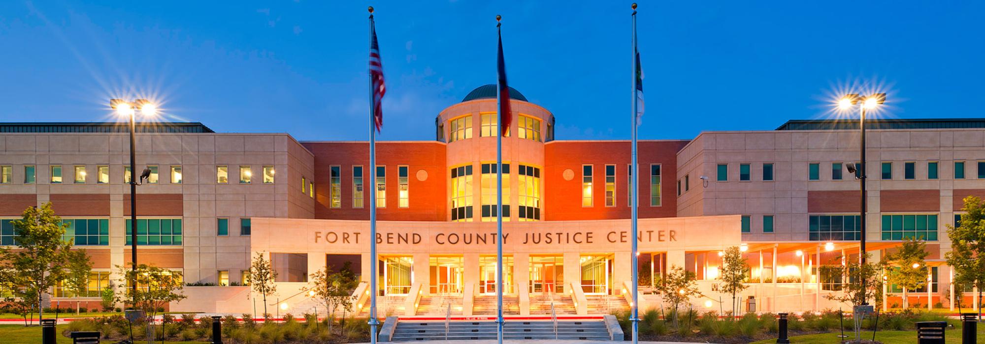 Front ob building of Fort Bend County Justice Center